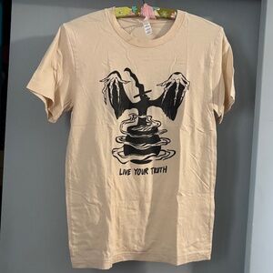 Unique Vintage Live Your Truth Tee Witchy Halloween Pride